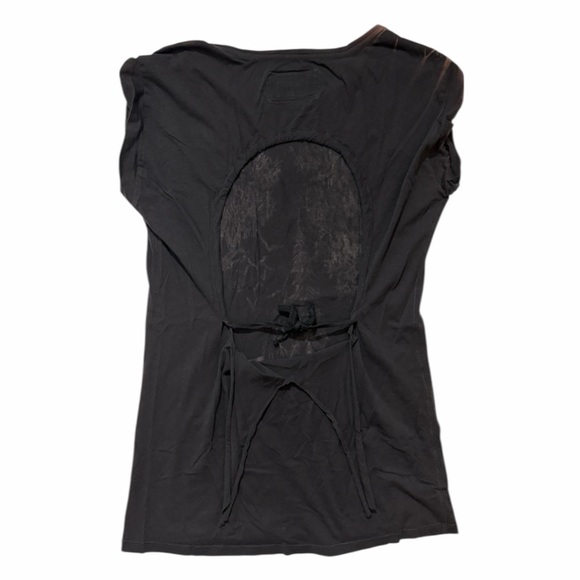 AllSaints AllSaints Spitalfields Dark Gray Tunic with White Nature Skull Graphic - Picture 8 of 14